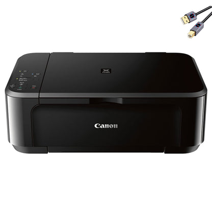 Canon Pixma 3620 Series Wireless All-in-one Color Inkjet Printer I Print Copy Scan I Duplex Print I Mobile Print I Print Up to 9.9 ipm I Up to 4800x1200 DPI Print Resolution I Black + Printer Cable