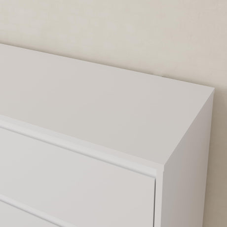 Bobve 70.9” Dresser for Bedroom with 9 Drawers, Large Modern Chest of Drawers with Deep Drawers, Wide Double Dresser Handle Free, Storage Organizer for Bedroom, Living Room, Hallway (White) Bobve