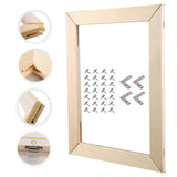 ECYC Ltd 70 x 90cm Wood Canvas Stretcher Bars Kit, DIY Solid Wood Canvas Frame Kit Wood Canvas Stretcher Frame Wooden Art Frames for Canvas Painting, Oil Paintings, Prints, Diamond Painting, Posters ECYC Ltd