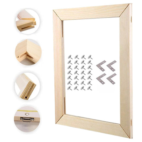 ECYC Ltd 70 x 90cm Wood Canvas Stretcher Bars Kit, DIY Solid Wood Canvas Frame Kit Wood Canvas Stretcher Frame Wooden Art Frames for Canvas Painting, Oil Paintings, Prints, Diamond Painting, Posters ECYC Ltd