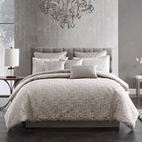 Riverbrook Home 100% Polyester Comforter Set, King, Genoa - Gray, 10 Piece Set Riverbrook Home