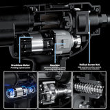Minova 18V Brushless Rivet Gun, Battery Cordless Rivet Tool Compatible with Stainless Steel Rivets, Bare Machine Automatic Rivet Recoil with MWK Battery Converter, Portable Carrying Case Minova