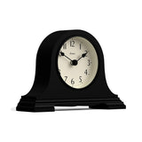 JONES CLOCKS® Speakeasy Mantel Clock | Classic Napoleon’s hat Design | Black | Contemporary Classic Style for Desk, Table, Shelf or Bedside JONES CLOCKS