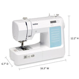 Brother CP60X Computerized Sewing Machine, 60 Built-in Stitches, LCD Display, 7 Included Feet, White Brother
