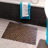 gazechimp Bamboo Wood Bath Mat, Bathroom Mat, Bathmat Kitchen Rugs for Bathtub, Sauna and Shower, Brown Gazechimp