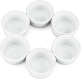 Kÿchen Mini Ramekins 1 oz. 30 ml|Microwave & Oven Safe, Porcelain Souffle Dish, Dipping Sauce, & Small Dessert Cups| 6 Count kÿchen