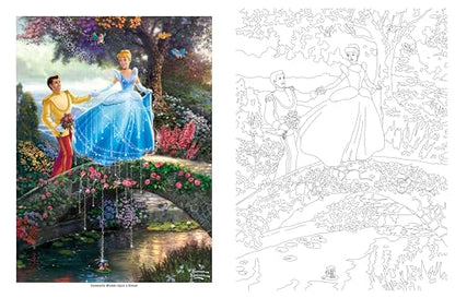 Disney Dreams Collection Thomas Kinkade Studios Coloring Book