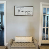 Personalized Framed Wooden Family Name Sign | Custom Family Established Wood Sign | Family Sign Wood Wall Decor… (15" x 30") MRC Wood Products