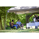 Z-Shade 12 x 14 Foot Panorama Instant Pop Up Canopy Tent Outdoor Shelter Tent with Reliable Stakes, Steel Frame, and Rolling Bag, Tan Z-Shade