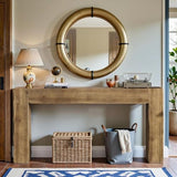 Tribesigns 63-Inch Solid Wood Console Sofa Table, Farmhouse Long Entryway Table Behind Couch for Living Room, Entrance, Hallway, Foyer, Easy Assembly Tribesigns