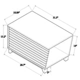 Baxton Studio Eckhart Modern and Contemporary Walnut Brown Finished Wood Cat Litter Box Cover House Baxton Studio