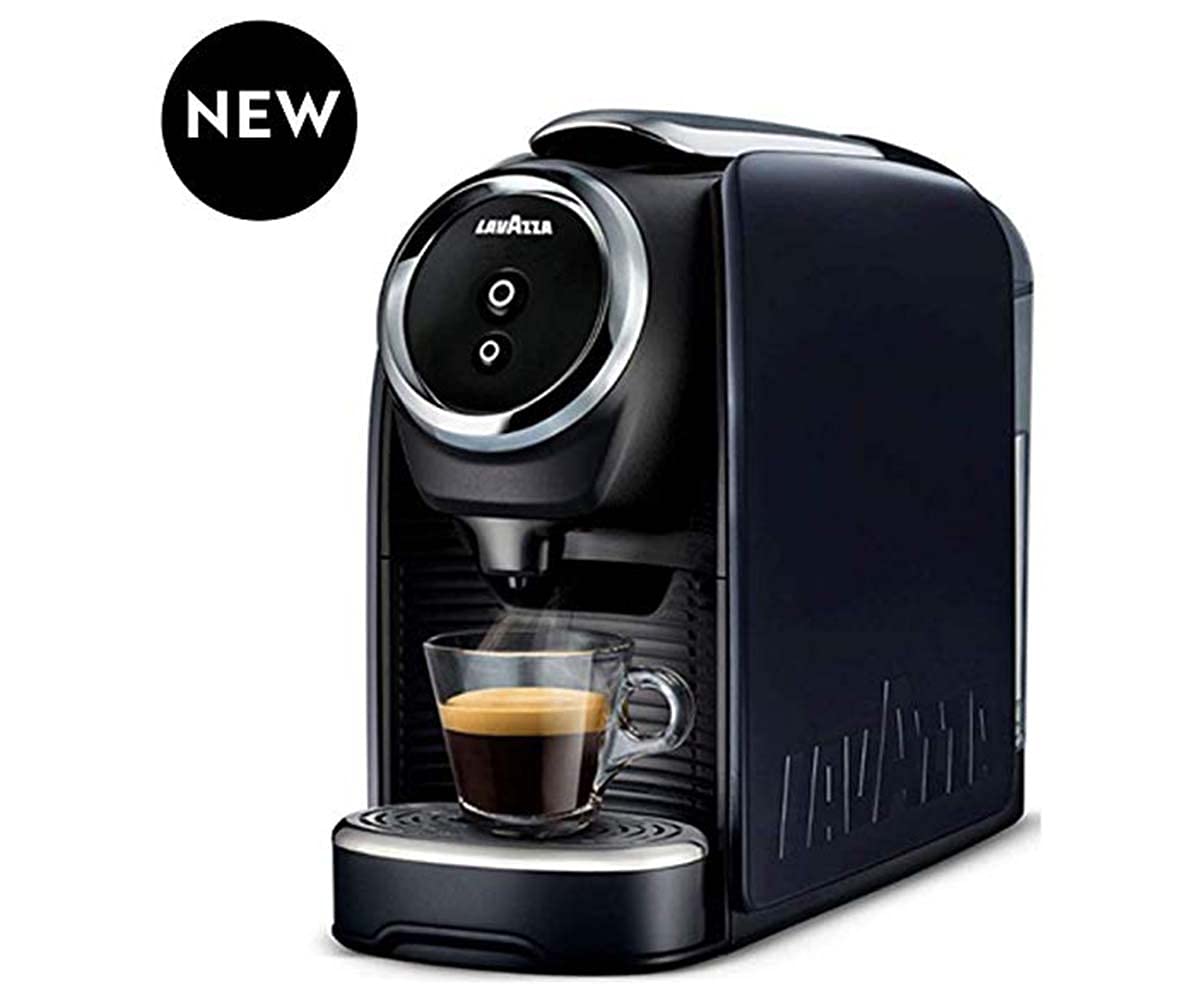 Lavazza BLUE Classy Mini Single Serve Espresso Coffee Machine LB 300, 5.3" x 13" x 10.2" 2 Coffee selections: simple touch controls, 1 programmable free dose and 1 pre-set