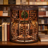 DolphinIsle Book Nook Kit for Adults Booknook DIY Miniature Library Decor Fantasy 3D Puzzle