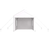 VeroFree 12x20ft Portable Garage Heavy Duty Carport Canopy, White with 2 Roll-up Doors & 4 Ventilated Windows – Shelter for Car, Truck, Boat, Tools, Outdoor Storage (1 Doors) VeroFree