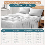 Casa Platino Twin Sheets, 3 Piece Set, Pre-Washed Ultra Soft & Breathable Bed Sheets Set, Brushed Microfiber Sheet, Fade Resistant Bedding with Deep Pockets – Silver Casa Platino