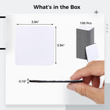 Homaisson 100 Pcs Sublimation Blank Cup Coasters Bulk, 4 x 4 Inches Square Blank Cup Mats Sublimation Transfer Heat Press Printing Coaster for DIY Crafts Homaisson