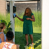 Backyard Discovery 14x10 Windham White Galvanized Steel Pergola w/Sail Shade Soft Canopy, Withstand Winds up to 100 MPH, Rust Resistant, Steel Anchoring Plates, Easy Assembly, USB, Electrical Outlets Backyard Discovery