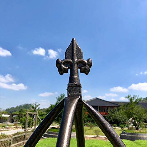 Garden Arch Trellis for Climbing Plants Rose Thicken Metal Wedding Arches Arbor Ceremony Party Outdoor Floral Decor Bronze AngJi