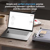 Longer Nano Slide Extension for Nano Series – Expands Laser Engraving Area to 120x330mm, Longer Laser Engraving & Cutting for Laser Engraver, Includes 5 Clamps for Enhanced Stability Longer