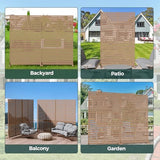 Trygoal Privacy Fence Screen Outdoor Freestanding Privacy Panel, 72" H×47" W HDPE Decorative Panels with Stand, Room/Garden Divider, Outdoor Privacy Screen for Patio,Deck, Balcony, Pool Trygoal