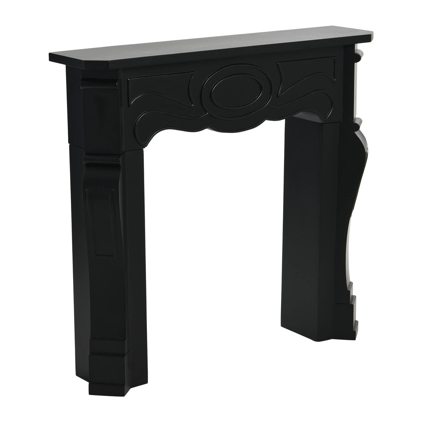 Creative Co-Op Victorian Fireplace Mantel, Black