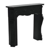 Creative Co-Op Victorian Fireplace Mantel, Black Creative Co-Op
