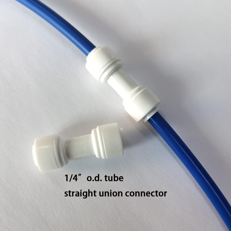 Malida 1/4 inch O.D. Length 32.8ft(10 meters) RO Water Tubing, Hose Pipe for RO Water purifiers System,+ 1/4 O.D quick connector 10pcs Malida