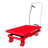 Premium Scissor Lift Table Cart, 500 lb. Cap, 27.75" L x 17.75" W, 8.25" - 28.5" H, Pake Handling Tools (Premium 500lbs Lift Cart) Pake Handling Tools