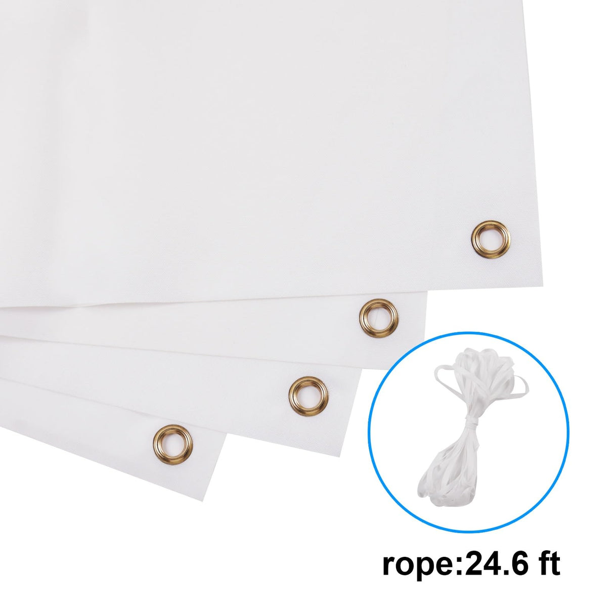 2 Pcs Large Sublimation Banner blank banners to decorate vinyl，2x6 Ft Polyester Oxford Cloth Blank Banner Signs with Hanging Ropes DIY Banner Sign for Business Office Supply for School Wedding GEKIXUTP