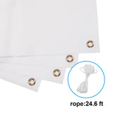 2 Pcs Large Sublimation Banner blank banners to decorate vinyl，2x6 Ft Polyester Oxford Cloth Blank Banner Signs with Hanging Ropes DIY Banner Sign for Business Office Supply for School Wedding GEKIXUTP