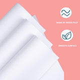 100 Sheets Arts Craft Paper for Drawing 12” x 17” White Construction Paper for Coloring, Creating, School Art Project Supplies, Standard Weight Shinok