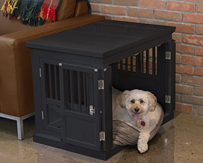 zoovilla Merry Products Triple Door Medium Dog Crate, Dog Kennel, Dog Cage - WoodArtSupply