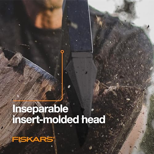 Fiskars X27 Super Splitting Axe, 36" Wood Splitting Axe for Medium to Large Size Logs with Shock-Absorbing Handle, Split Firewood, Forged Steel Blade, Bushcraft Gear and Camping Hatchet Fiskars
