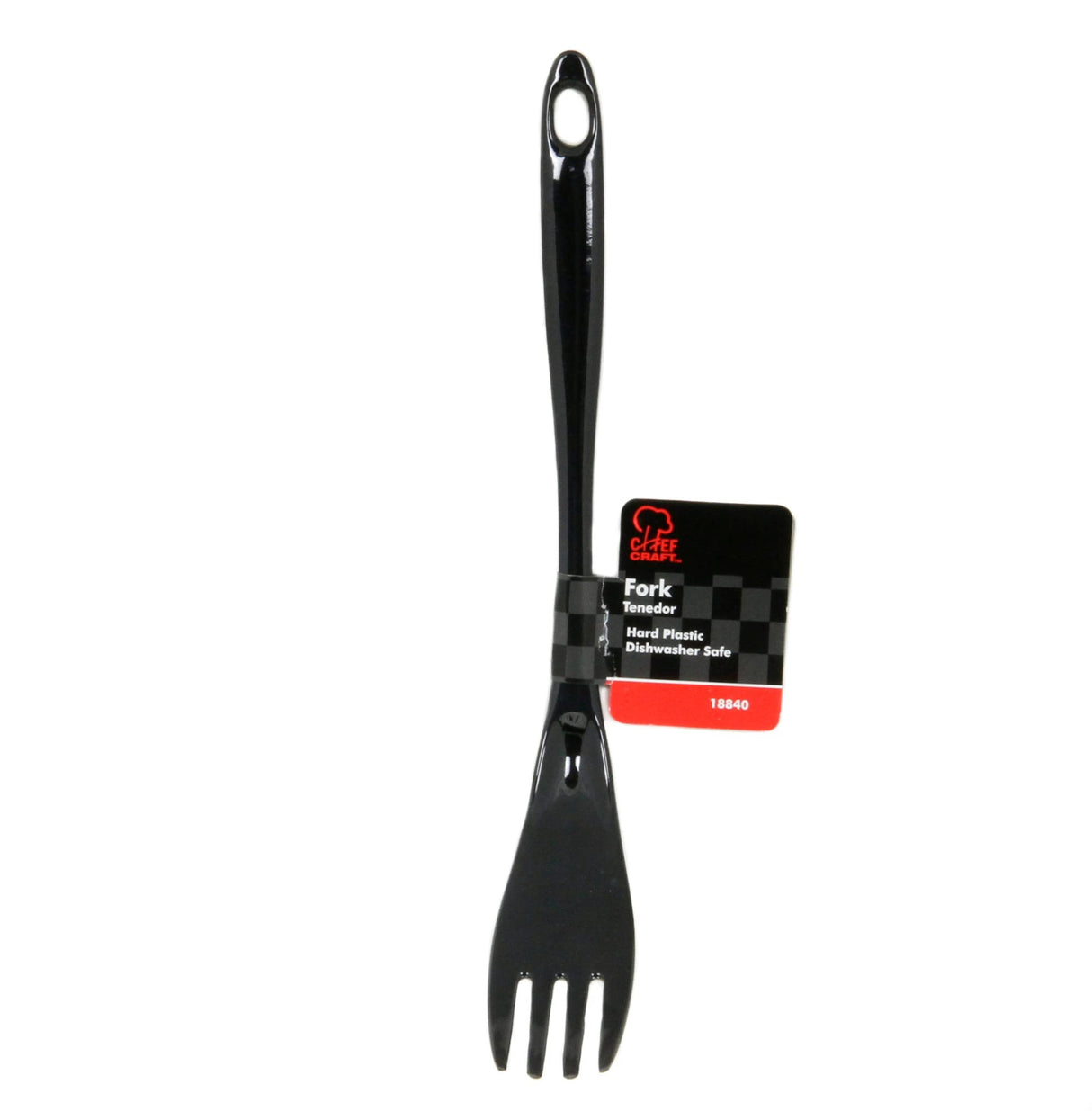 Chef Craft Basic Melamine Meat Cooking Fork, 12 inch, Black Chef Craft