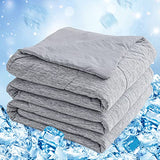 CHOSHOME Cooling Comforter Twin Size, Cooling Blanket for Hot Sleeper, Q-Max 0.45 Arc-Chill Cooling Fiber, Cool Soft Thin Breathable Summer Blanket for Bed, Couch, (60" x 90", Grey) CHOSHOME