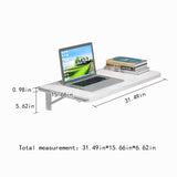 Pmnianhua Wall Mounted Desk,31'' Wall Mounted Drop Leaf Table,Drop Down Table,Folding Table,Fold Down Wall Desk,Floating Desk for Wall Laundry Room Bar Home Office Small Space(White) Pmnianhua