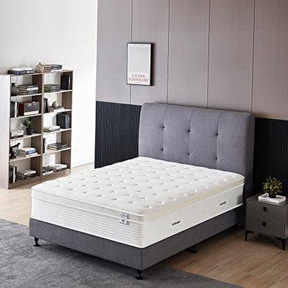 Oliver & Smith Twin Mattress- 14 Inch Hybrid Twin Size Mattress with Pocketed Coil Spring with High Density & Comfort Cold Foam- Eco-Friendly, Breathable Mattress Twin Size- Firm Mattress