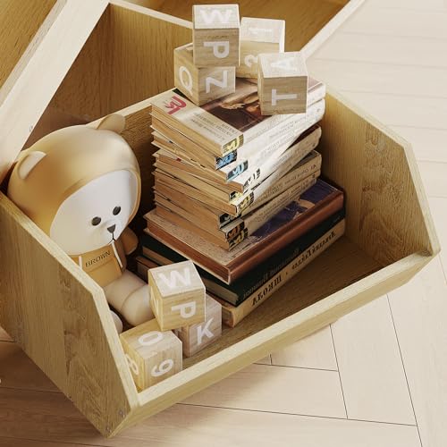 Fulhope Burlywood Toy Storage Organizer with Wheels and Drawers for Kids Fulhope