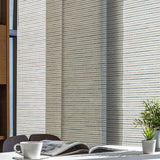 GoDear Design Adjustable Sliding Panel Track Room Dividers 45.8"- 86" W x 96" H, Extendable Vertical Blinds for Sliding Glass Doors Windows Wall Partitions, Trimmable Fabric Panel Curtains, Serenity GoDear Design