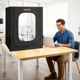 VEVOR 3D Printer Enclosure, Dustproof Waterproof Large Oxford Cloth 3D Printer Tent, Constant Temperature Protective Case with LED Lighting, Compatible with Creality/ELEGOO/Anycubic Popular Models VEVOR
