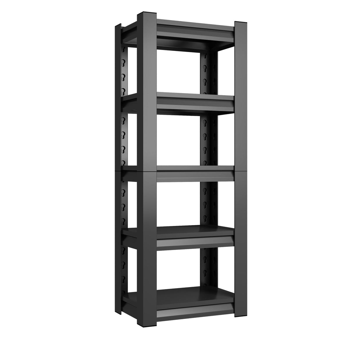 63" H Garage Shelving Unit, Garage Storage Shelves 1600LBS Heavy Duty Shelving, Adjustable 5 Tier Metal Shelving Utility Shelf, Storage Rack for Industrial, Warehouse, Basement (15.7" D*23.6" W*63" H) IYANEN