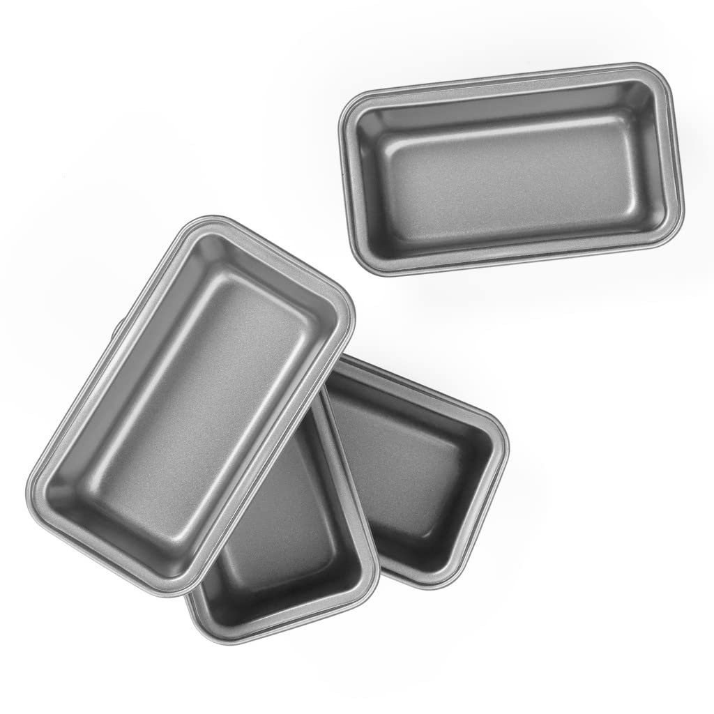 Cuisinart CMBM-4LP Mini Loaf Pan 4 Count (Pack of 1) Cuisinart