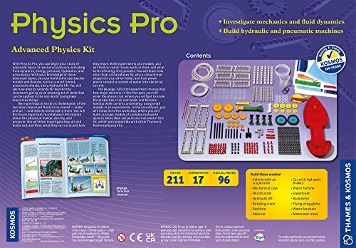 Thames & Kosmos Physics Pro (V 2.0) Science Kit | 96 Page Color Manual | 31 Experiments | Advanced Physics Education Kit | Parents' Choice Silver Award Winner Thames & Kosmos