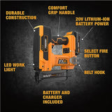 Freeman PE20VP23138 20 Volt Cordless 23-Gauge 1-3/8" Pin Nailer Kit with Lithium Ion Battery, Charger, Bag, and Nails (1000 Count) – 2000 Shots per Charge Freeman