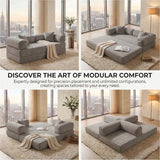 NAYA 79" Convertible Sofa Bed, 4-in-1 Corduroy Boneless Futon Couch, Folding Sleeper Sofa, No Assembly Floor Couch for Living Room, Bedroom, Apartment, Grey NAYA