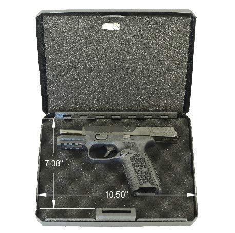 FSDC (Firearm Safety Devices) – FSDC-MLC9000 Keyed Lockable Steel Case with Security Cable – Heavy-Duty Powder Coated Steel FSDC