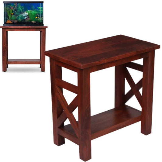 Solid wood Fish Tank Stand up to 20 gallons, 20 Gallon Fish Tank Stand, Aquarium Stand, 10 Gallon Fish Tank Stand, Fish Tank Table, Terrarium Stand, Aquarium Table - WoodArtSupply