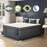 DIFAME King Size Mattress,16 Inch Hybrid King Mattress in a Box,Memory Foam Mattress King Size with Individual Pocket Spring,Medium Firm Mattress for Pressure Relief,Edge Support DIFAME