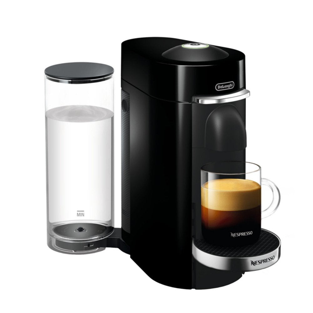 Nespresso VertuoPlus Deluxe Coffee and Espresso Machine by De'Longhi, 37 Oz, Black Nespresso