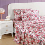 Betsey Johnson - Twin Bed Sheets, Satin Bedding Set with Matching Shams, Smooth & Silky, Dorm Essentials (Vintage Floral Pink) Betsey Johnson